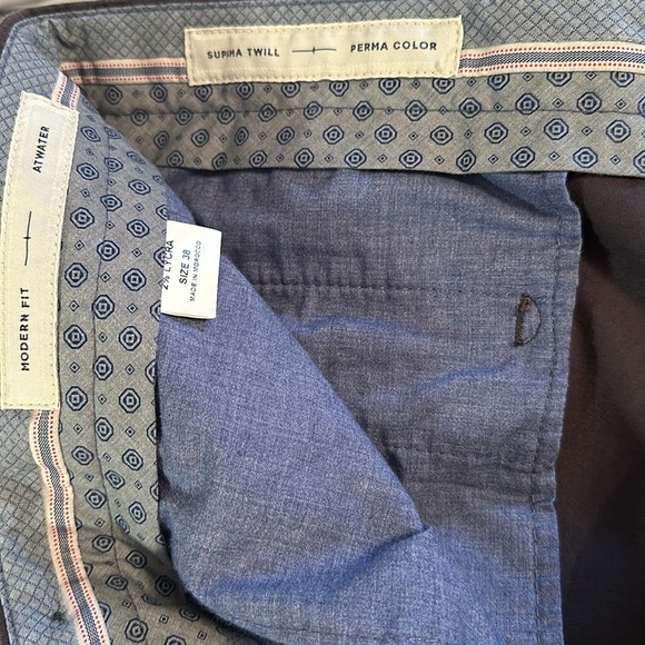 Ballin Atwater supima twill modern fit in grey size 38 inseam 34 - Picture 4 of 4